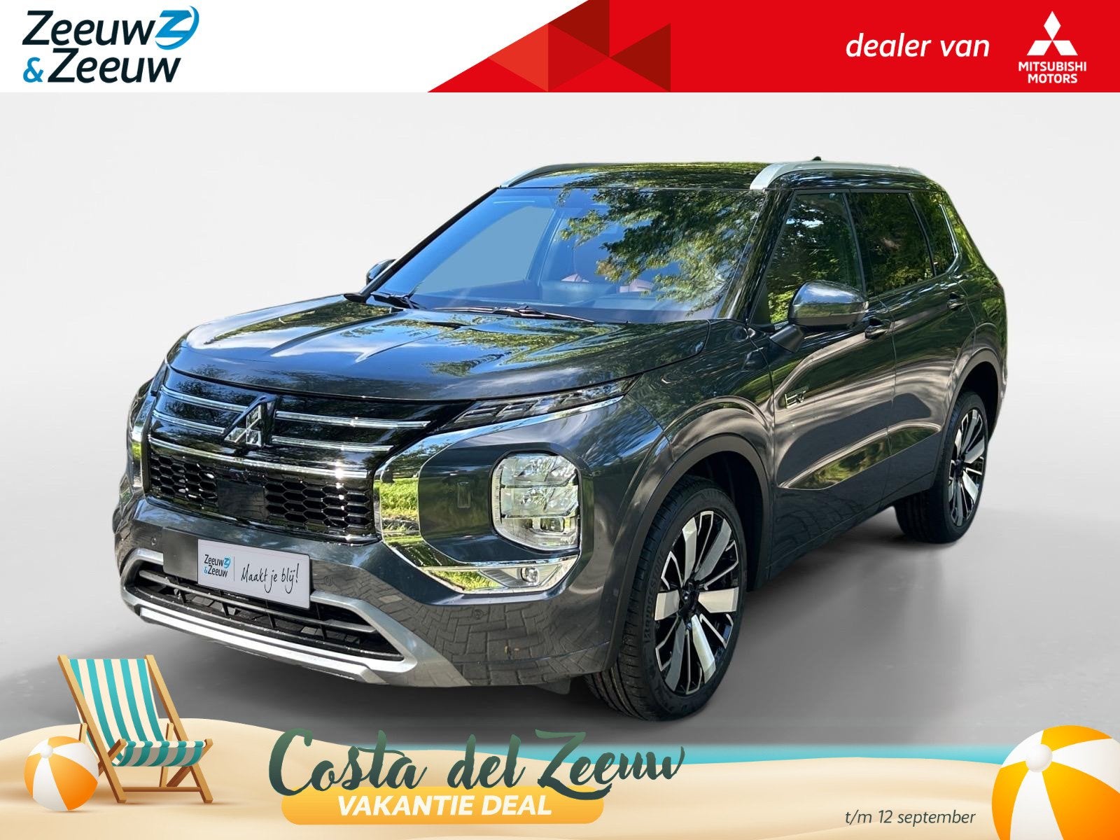 Mitsubishi Outlander 2.4 PHEV Instyle+ | 5.000 EURO KORTING, Automaat, Outlander, 4 cilinders, Met garantie (alle)