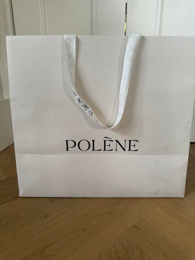 Polène winkeltas, Sieraden, Tassen en Uiterlijk, Tassen | Damestassen, Ophalen of Verzenden, Zo goed als nieuw, Wit, Shopper