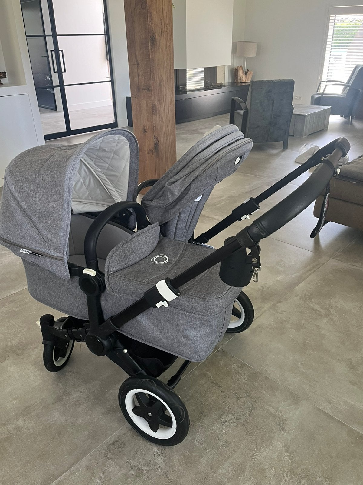 Buggaboo donkey duo 2019/03 complete set, Ophalen, Zo goed als nieuw, Kinderwagen of Buggy