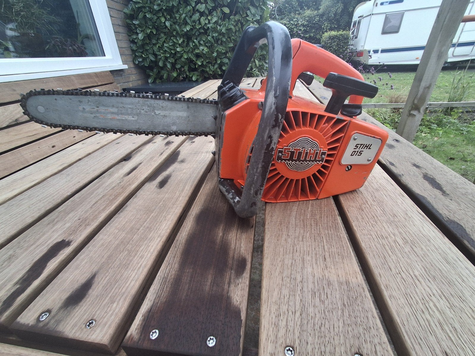 prachtige stihl 015 kettingzaag tophandle, Tuin en Terras, Ophalen of Verzenden, Zo goed als nieuw, Overige soorten, Stihl