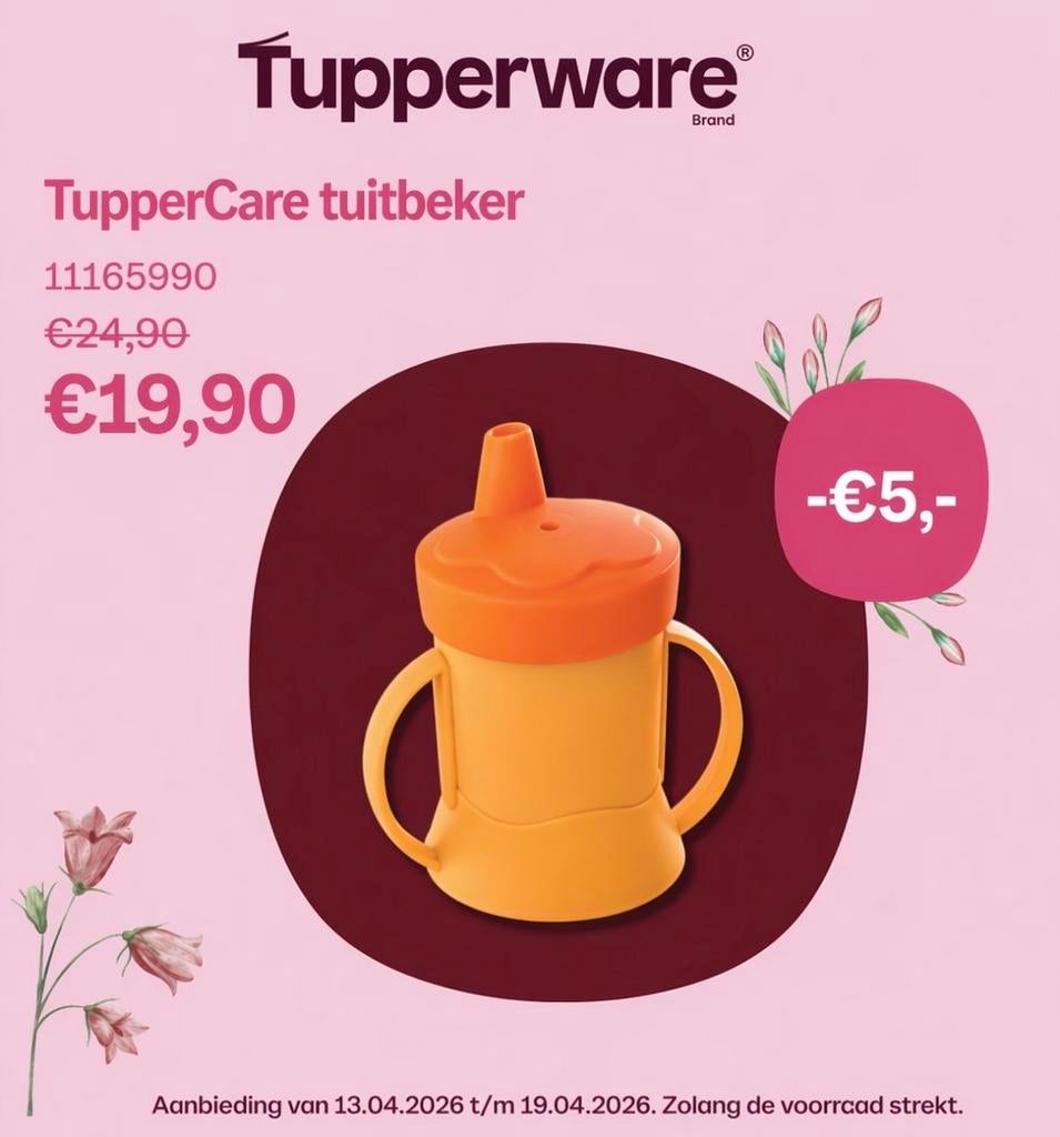 TupperCare tuitbeker, Ophalen of Verzenden, Nieuw, Oranje, Beker of Kan