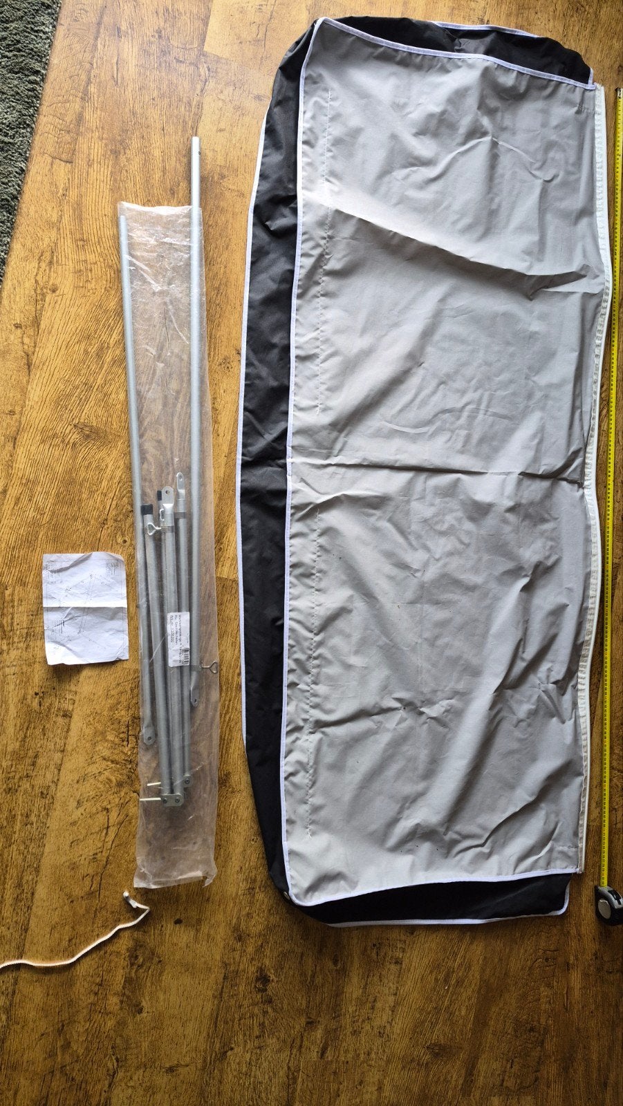 Raamluifel/Zonnescherm/Zonneluifel voor caravanraam 180x72cm, Ophalen, Zo goed als nieuw