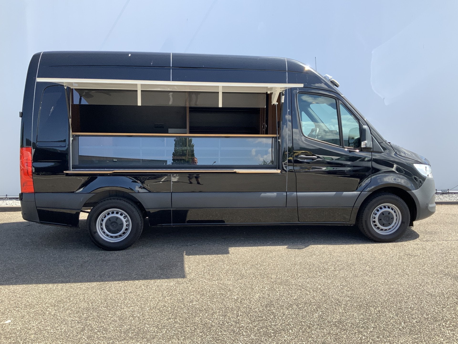 Mercedes-Benz Sprinter Verkoopwagen 314 2.2 CDI 366 L2H2 Air, Auto's, Gebruikt, Zwart, Bedrijf, Grijs