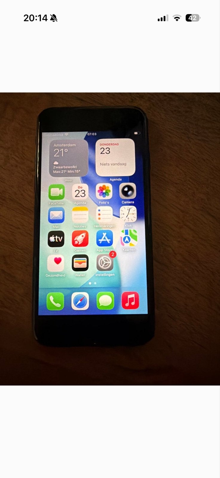 iPhone SE (2020) 128GB Zwart - Lichte beschadiging, Telecommunicatie, Mobiele telefoons | Apple iPhone, Ophalen, Zwart, Zonder simlock
