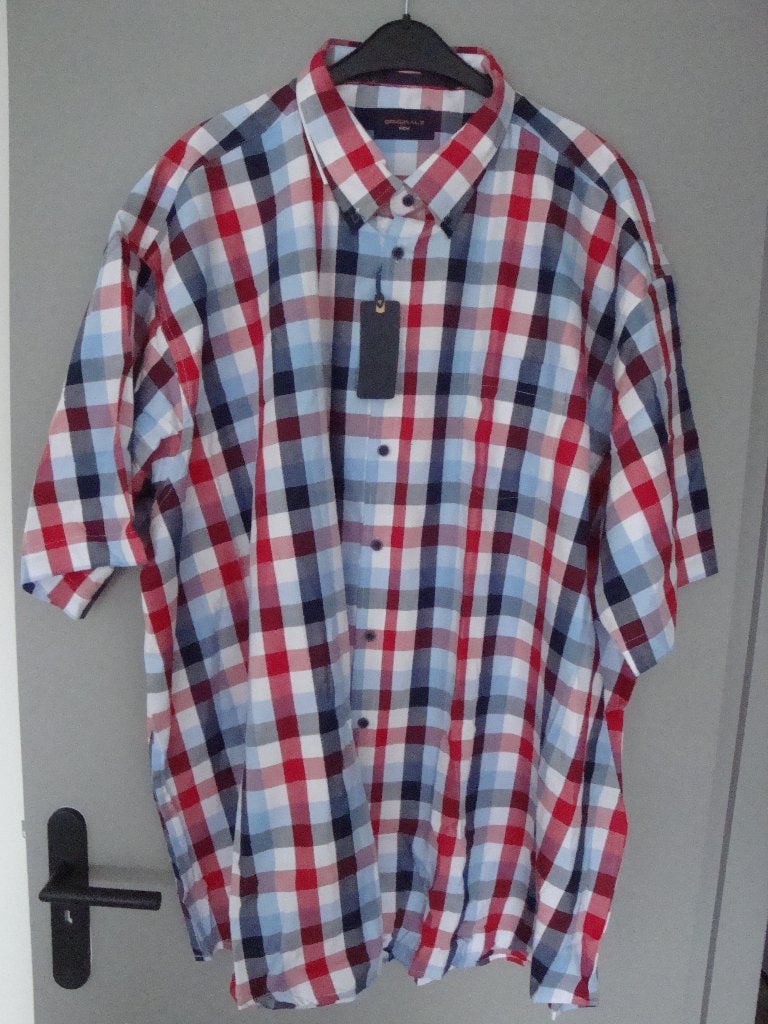 Maat 6XL 53 / 54. Nieuw geruit GCM ORIGINALS overhemd., Kleding | Heren, Overhemd, GCM ORIGINALS, Meerkleurig, Nieuw