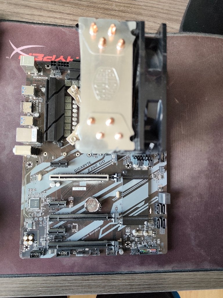 Intel Core i5-9600K/Gigabyte Z390UD CoolerMaster MWEGold550, 6-core, LGA 1151, Gebruikt, Ophalen of Verzenden