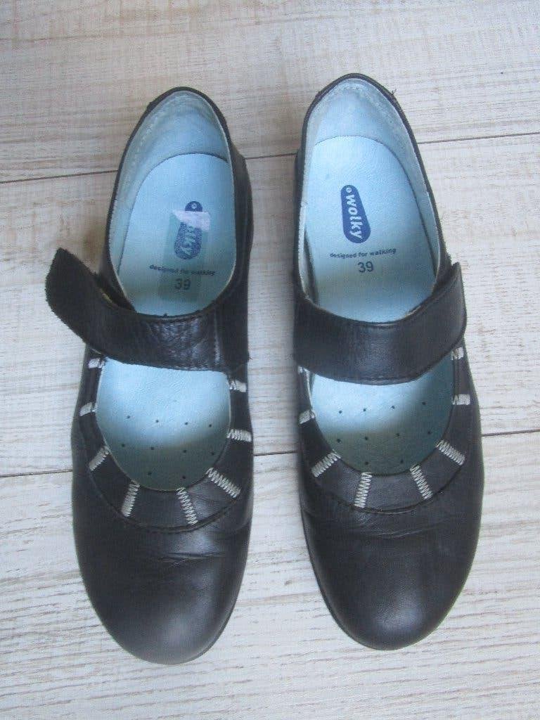 Schoenen WOLKY mt  39  zwart, Wolky, Zwart, Zo goed als nieuw, Ballerina's