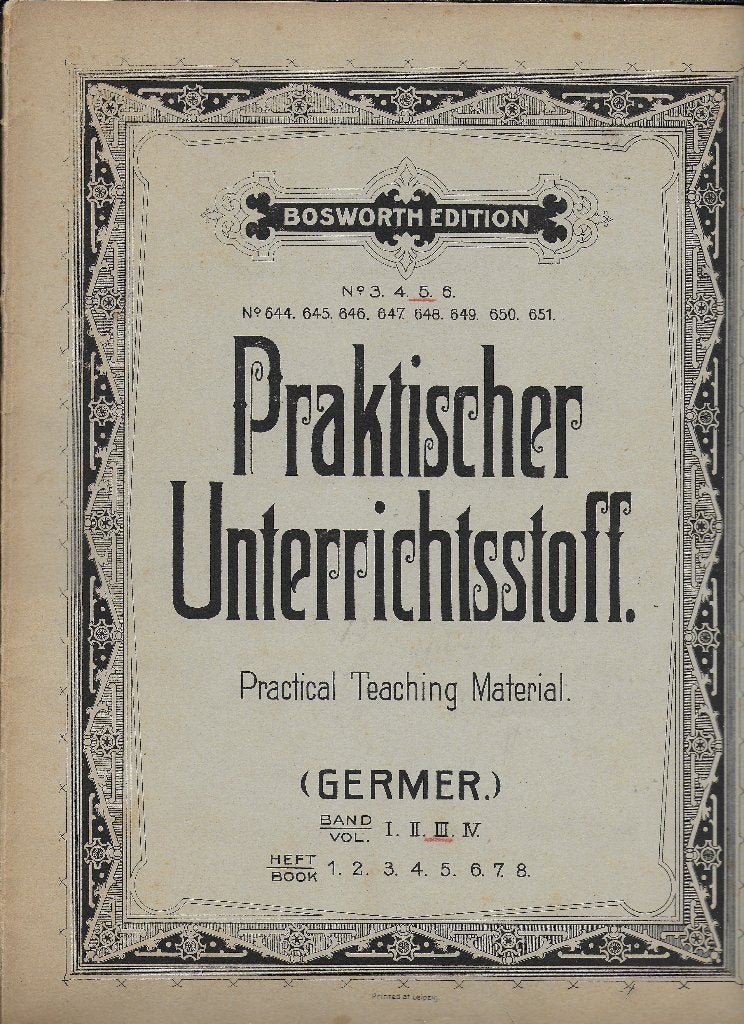 Bo1992 bladmuziek germer ---, Gebruikt, Klassiek, Ophalen of Verzenden, Artiest of Componist