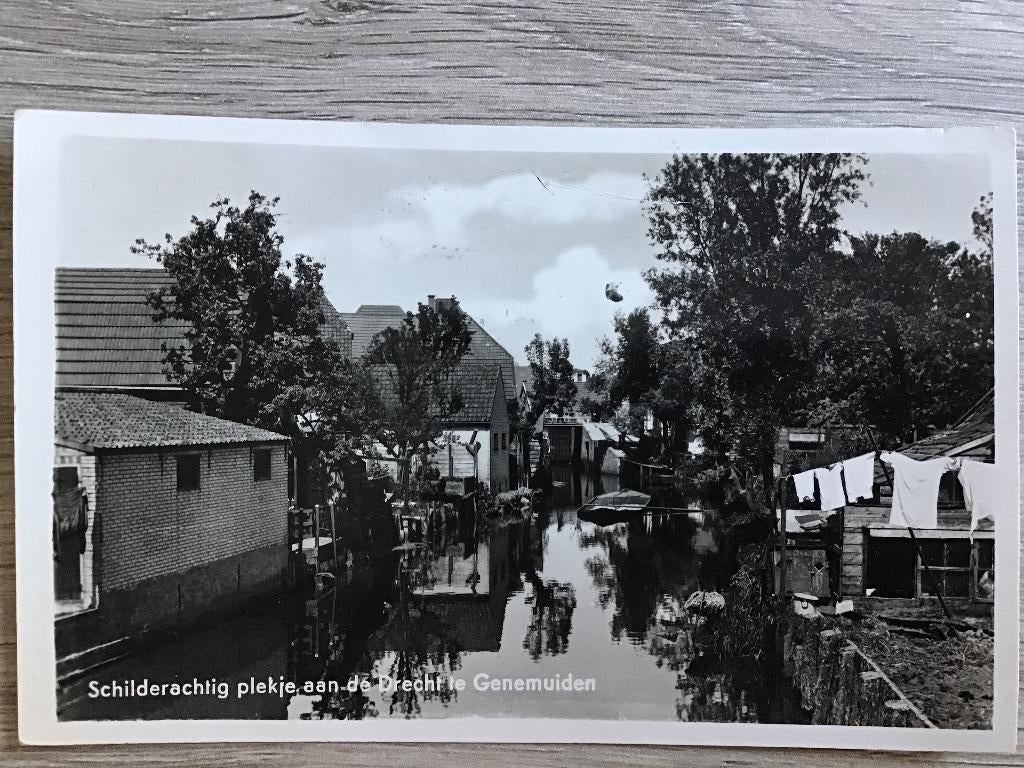 Genemuiden de Drecht ca 1950-60, Verzenden, 1940 tot 1960, Gelopen, Overijssel