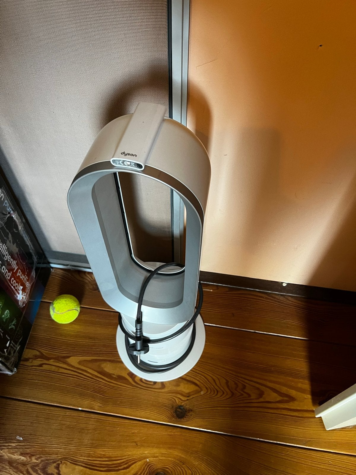 Dyson Hot + Cool Ventilator - Wit/Zilver, Ophalen of Verzenden, Ventilator met afstandsbediening, Zo goed als nieuw, Torenventilator