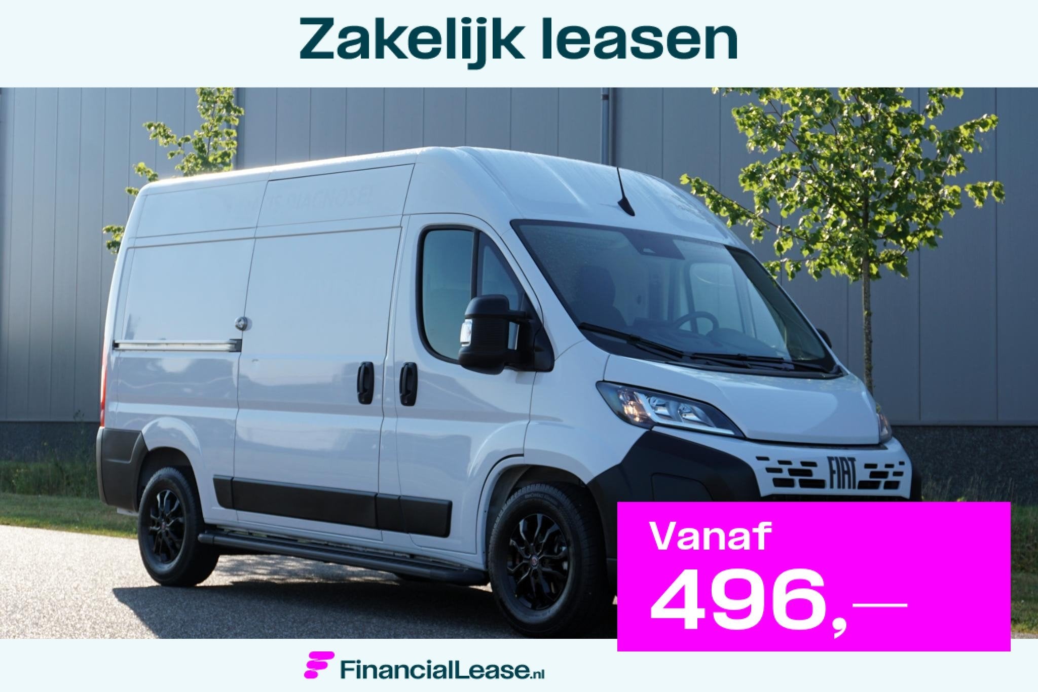 Fiat Ducato 2.2 MultiJet 140 L2H2 3.5t Automaat in Topstaat, Stof, Gebruikt, 4 cilinders, Wit