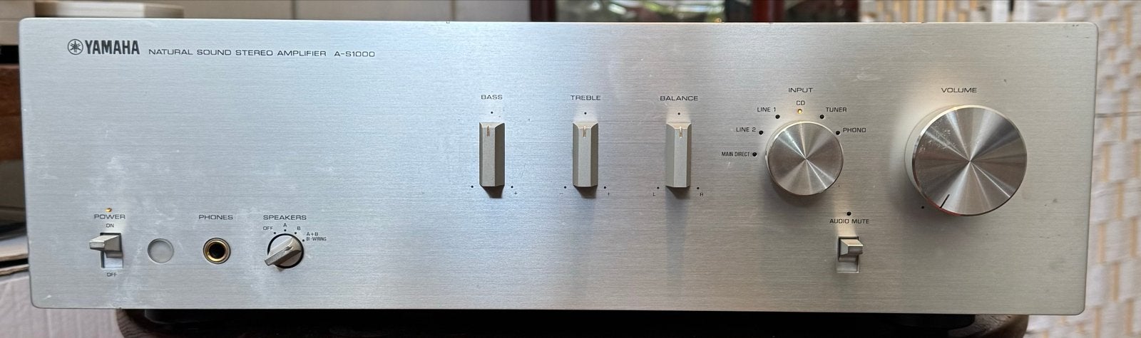 Yamaha A-S1000 Natural Sound Stereo Versterker, Ophalen, Yamaha, Zo goed als nieuw, 120 watt of meer