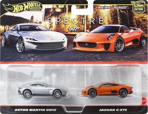 Set 2 Pack - 007 Spectre Aston Martin DB10 & Jaguar C-X75 1:, Tschuiten@hotmail.com, Duitsland, Auto, Hotwheels Premium Car Culture