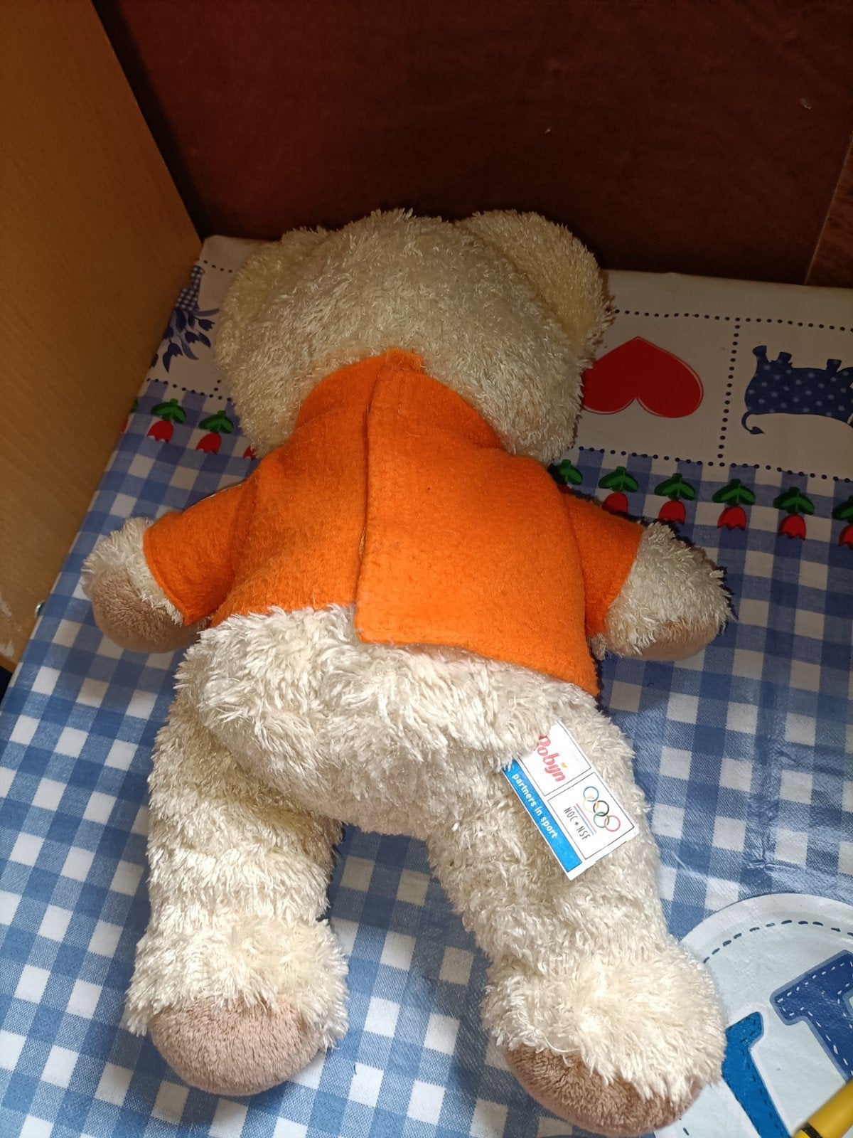 Robijntje knuffel Olympische spelen nr. 1 met medaille 🏅, Ophalen of Verzenden, Zo goed als nieuw, Overige typen