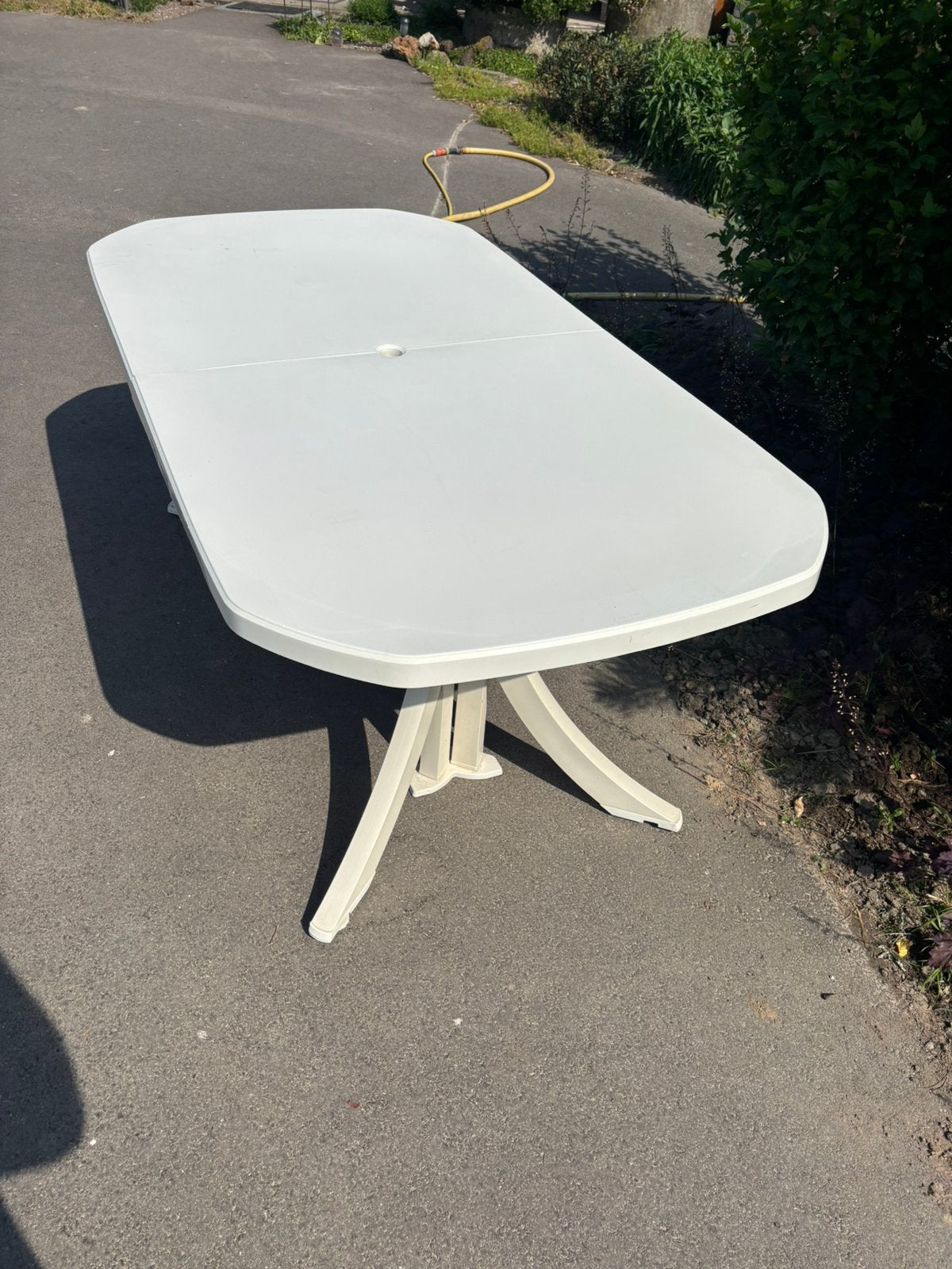 Tuintafel demontabel, Ophalen, Gebruikt, Rechthoekig, Kunststof
