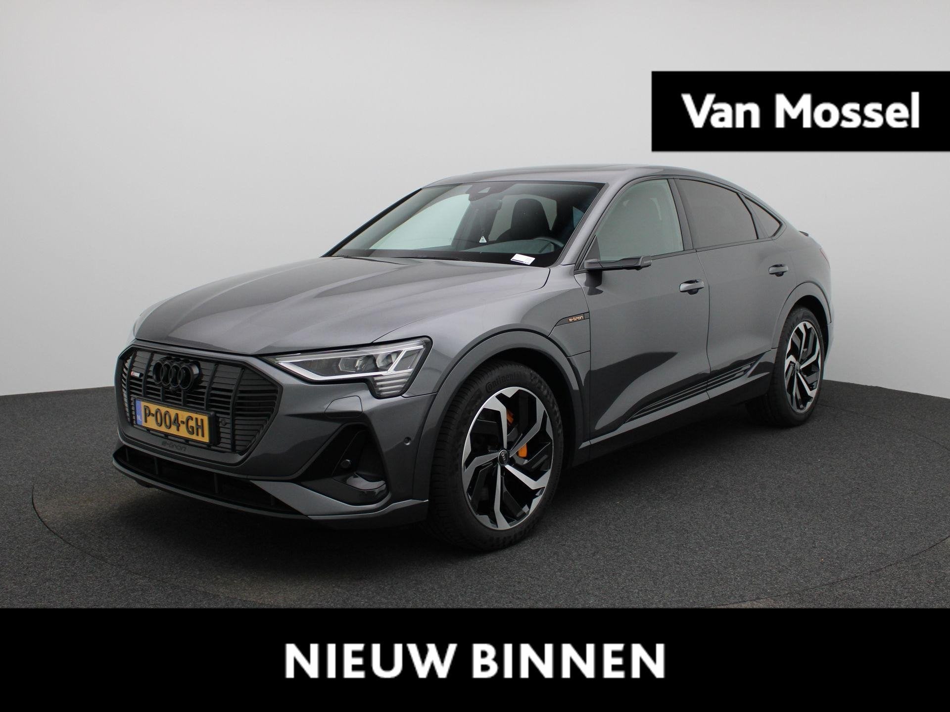 Audi e-tron Sportback 55 quattro S edition 95 kWh | Wordt Ve, Auto's, Automaat, Zwart, 95 kWh, Leder