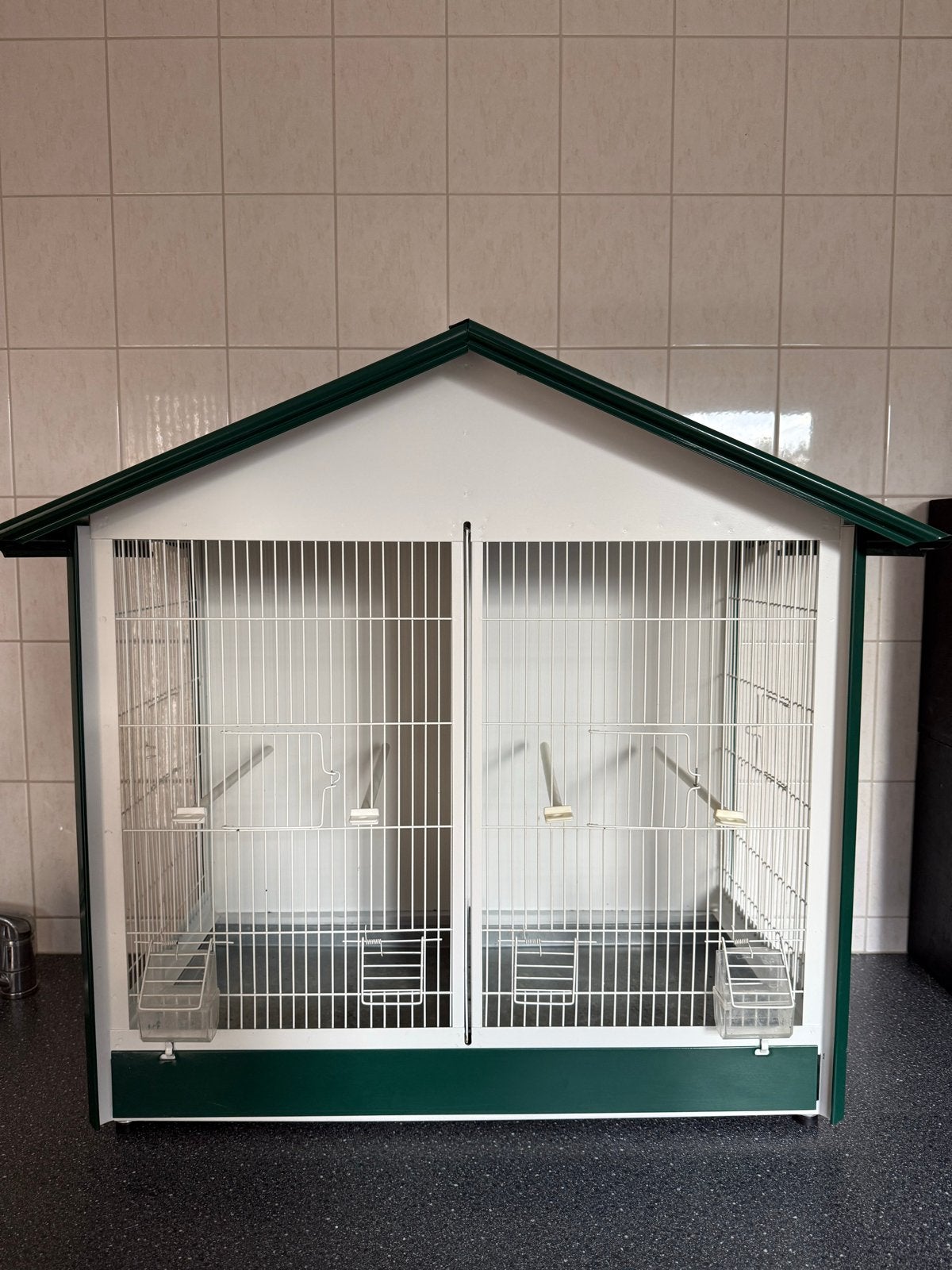 Wandvolliere vogelkooi volliere voor binnen en buiten, Ophalen, Gebruikt, Metaal, Broedkooi of Kweekkooi