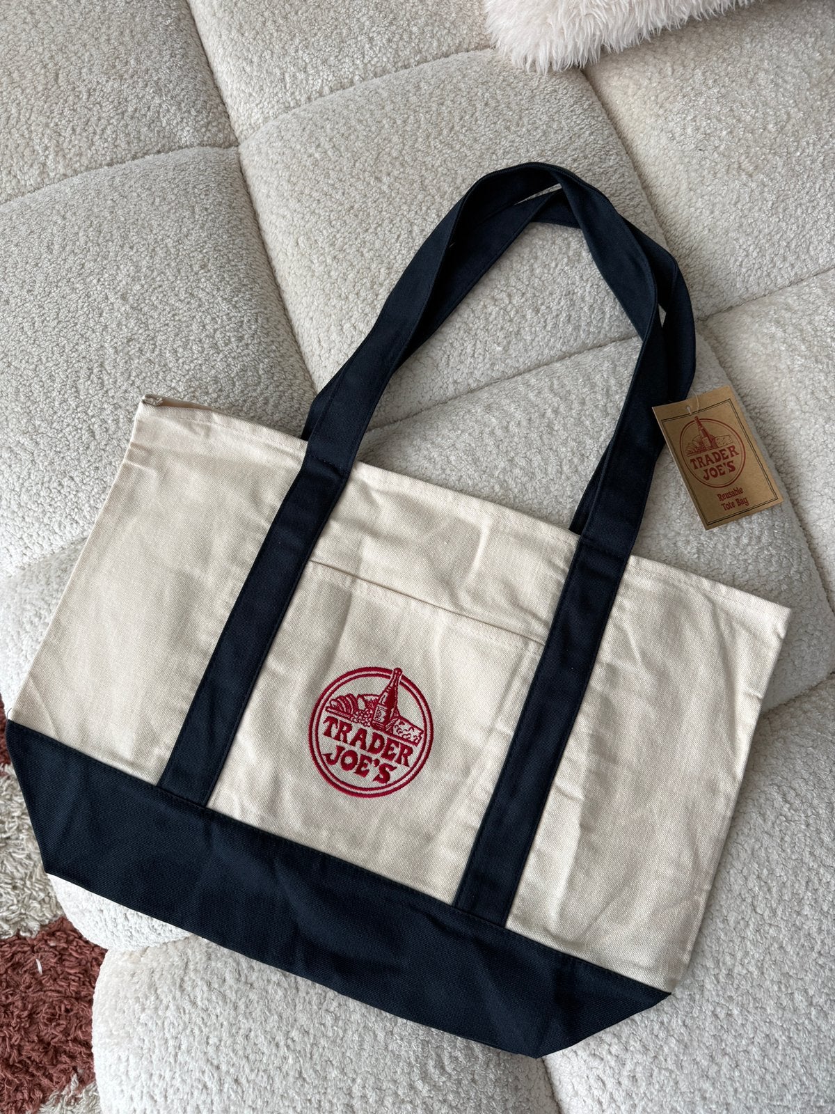 Trader Joe’s Tote bag, Ophalen of Verzenden, Zo goed als nieuw, 30 cm of meer