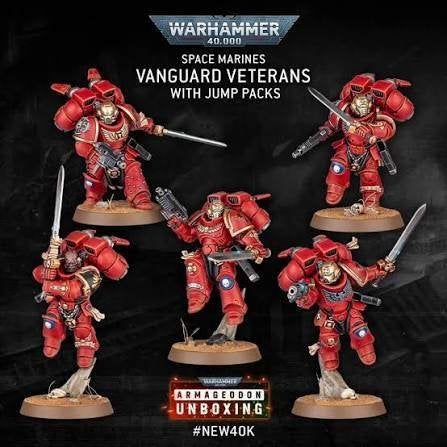 Warhammer 40k Space Marine Vanguard Veterans with Jump pack, Hobby en Vrije tijd, Wargaming, Ophalen of Verzenden, Nieuw, Warhammer 40000
