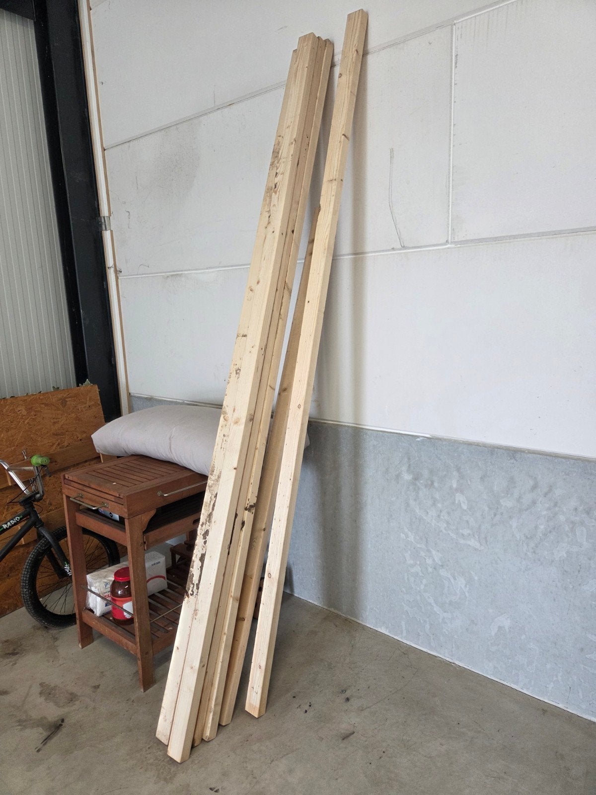 Houten raggels, Ophalen of Verzenden, Zo goed als nieuw, 250 tot 300 cm, 50 mm of meer