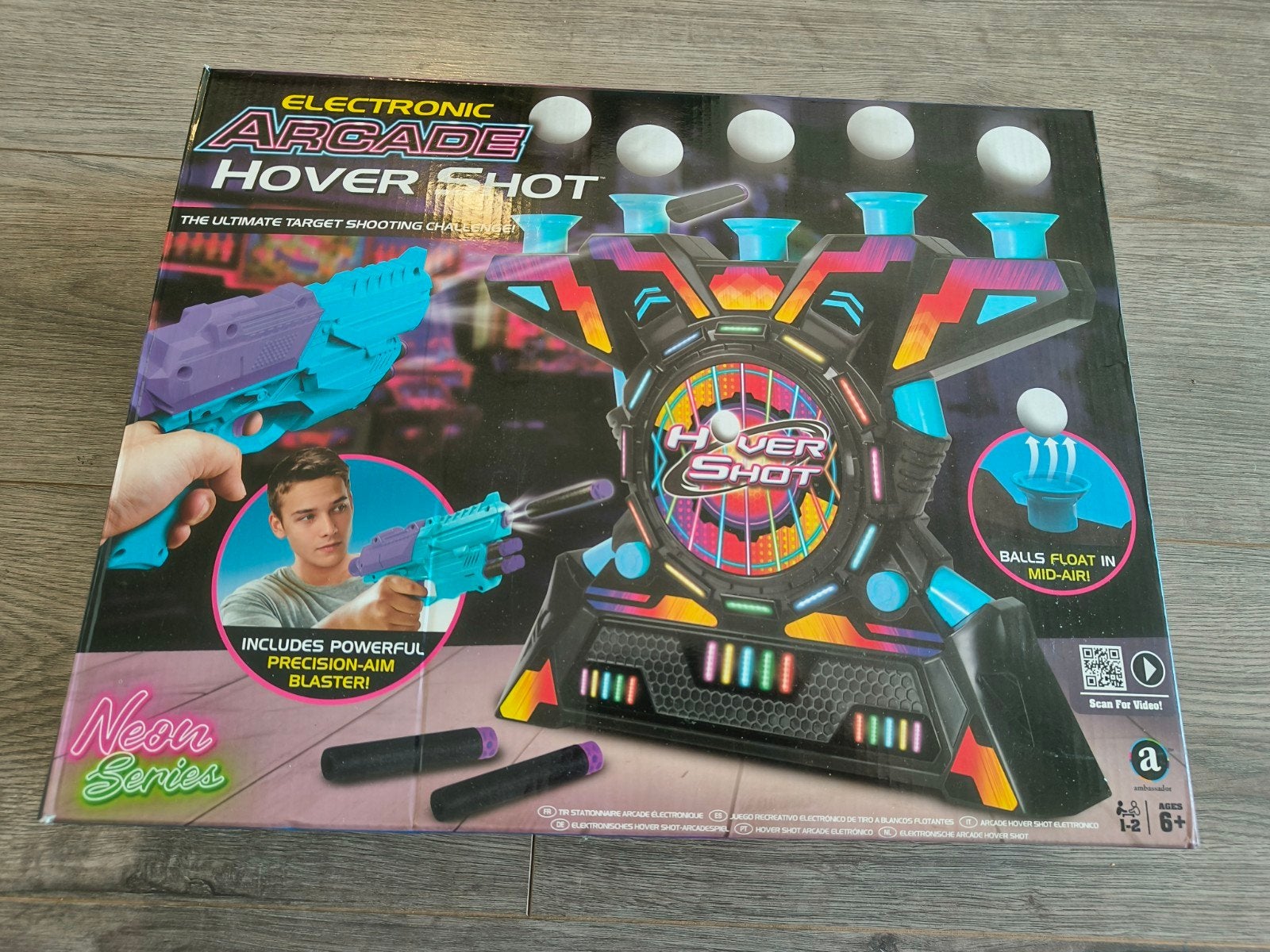 Electronic Arcade Hover Shot Neon Series Schietspel, Ophalen of Verzenden, Zo goed als nieuw
