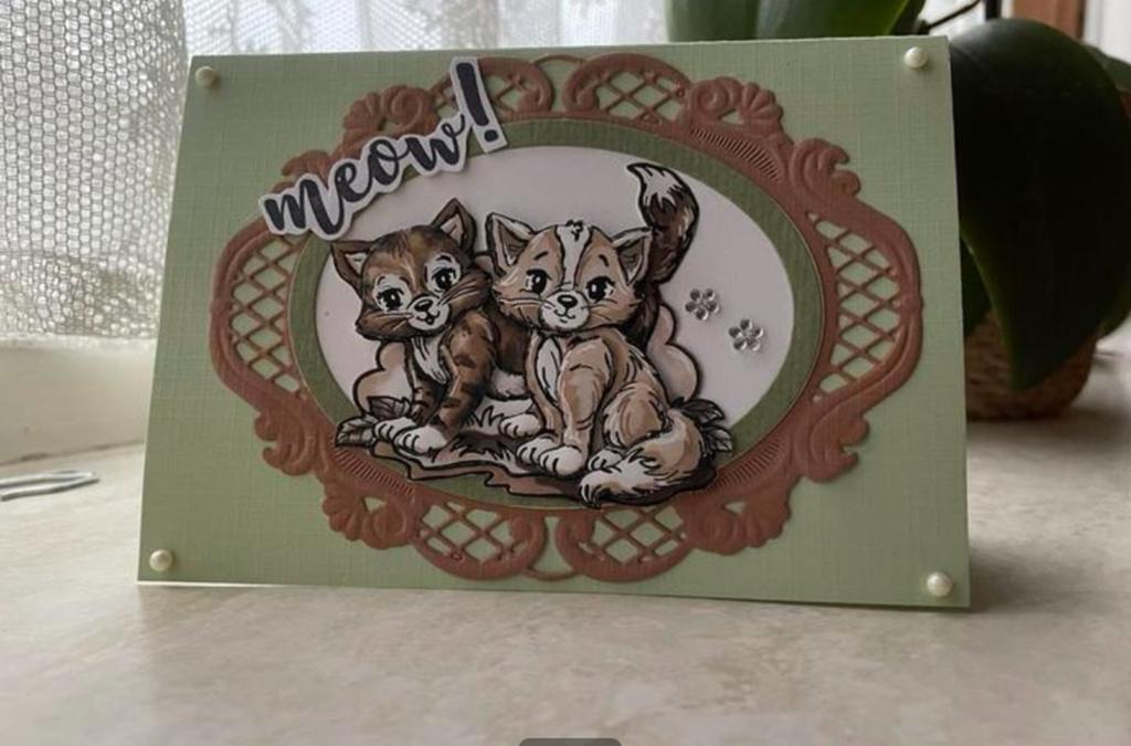 3d kaart meow, Hobby en Vrije tijd, Verzenden, Nieuw, Overige thema's
