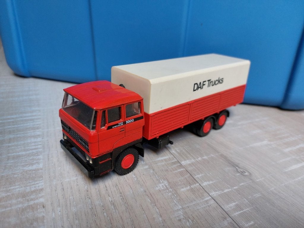 DAF 3300 Turbo Intercooling DAF Trucks LION CAR Holland 1:50, Ophalen of Verzenden, Gebruikt, Bus of Vrachtwagen, Lion Toys
