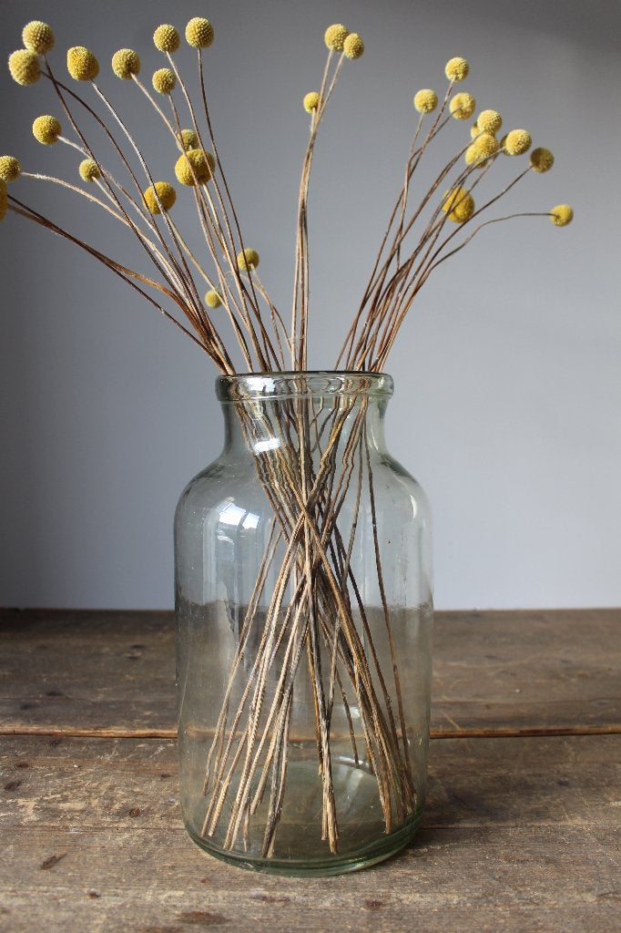Oude brocante glazen pot / vaas Nr.1 *Pronck & Praal*, Ophalen of Verzenden