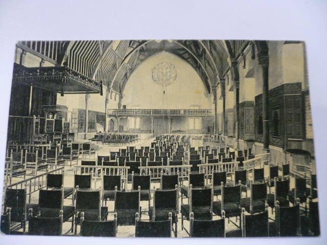 den haag - 's gravenhage interieur v.d. ridderzaal gel. 1907, Verzamelen, Verzenden, Voor 1920, Gelopen, Noord-Holland