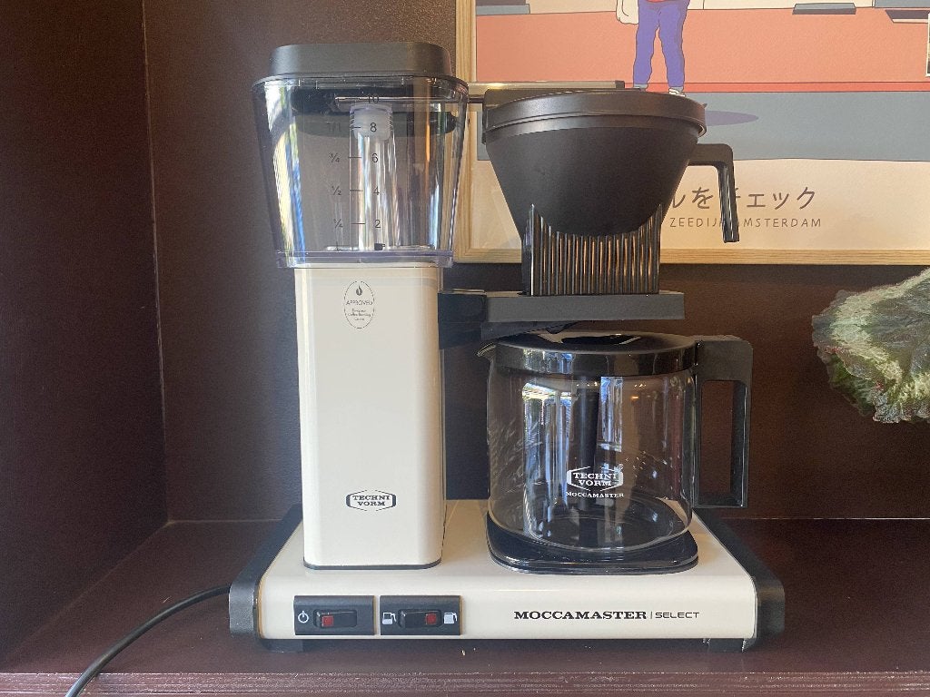 Als nieuw: Moccamaster KBG Select Off-White, Ophalen, Koffiemachine, Gemalen koffie, Zo goed als nieuw