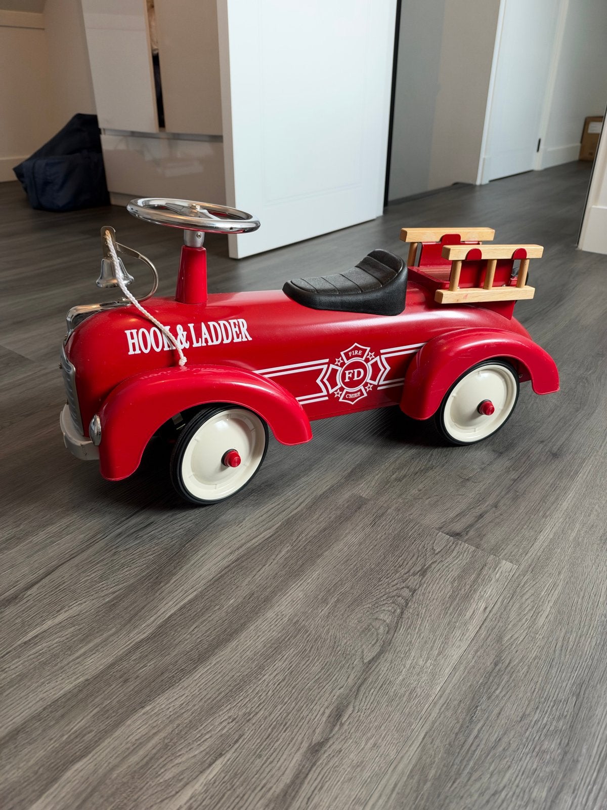 Vintage Brandweer Loopauto 'Hook & Ladder', Ophalen, Gebruikt
