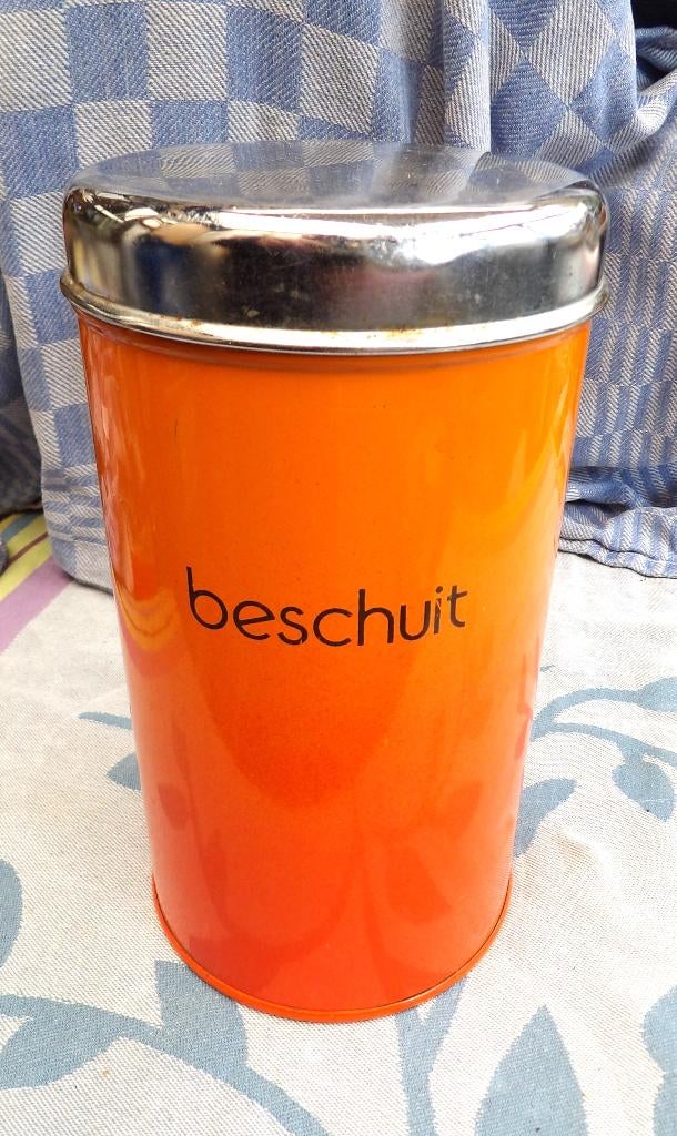 beschuuitbus/ oranje beschuitbus/ keukenbus beschuit, Ophalen of Verzenden