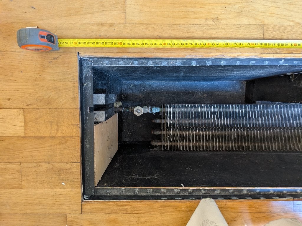 Jaga Tempo 2m, type 2, convector voor wand inbouw of put, Ophalen, Gebruikt, Minder dan 30 cm, Hoog rendement (Hr)