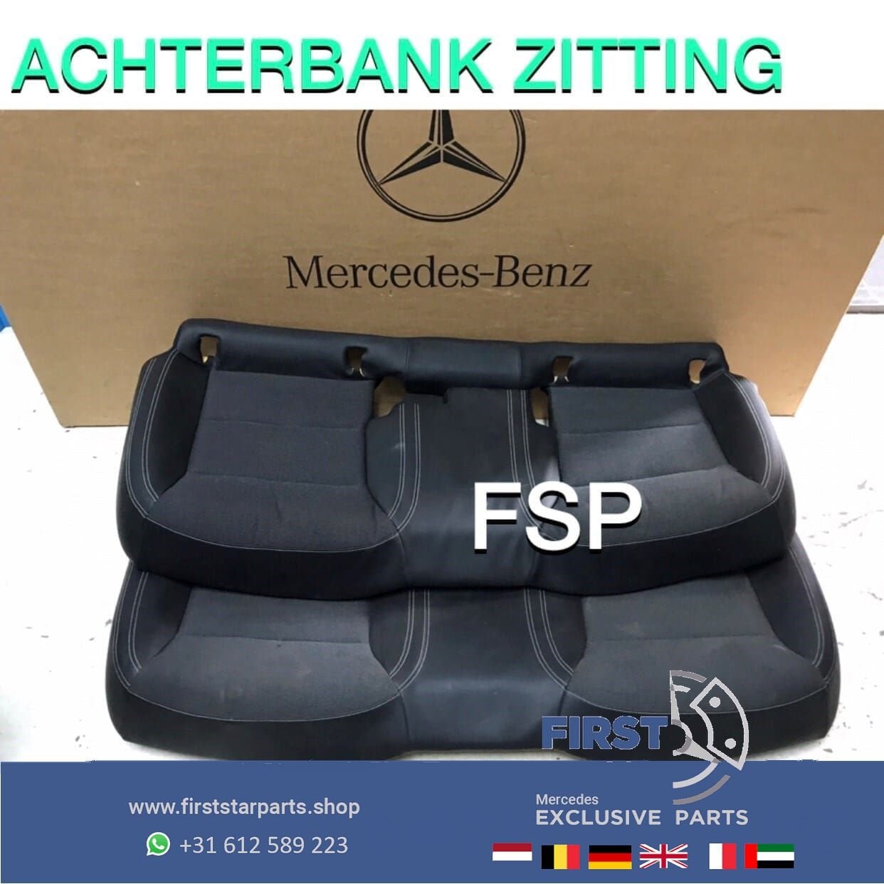 ACHTERBANK KUSSEN ZITTING W176 A W246 B W117 CLA W156 GLA AM, Auto-onderdelen, Interieur en Bekleding, Gebruikt, -, Ophalen of Verzenden