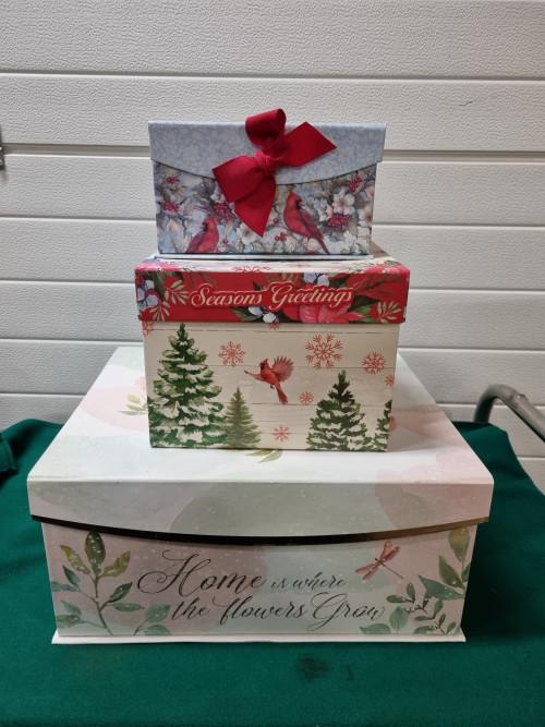 Cadeau opberg boxen drie verschillende, Ophalen of Verzenden, 'T Olde Gre-j, Info@toldegrej.nl, Endepoelstraat 20f Didam
