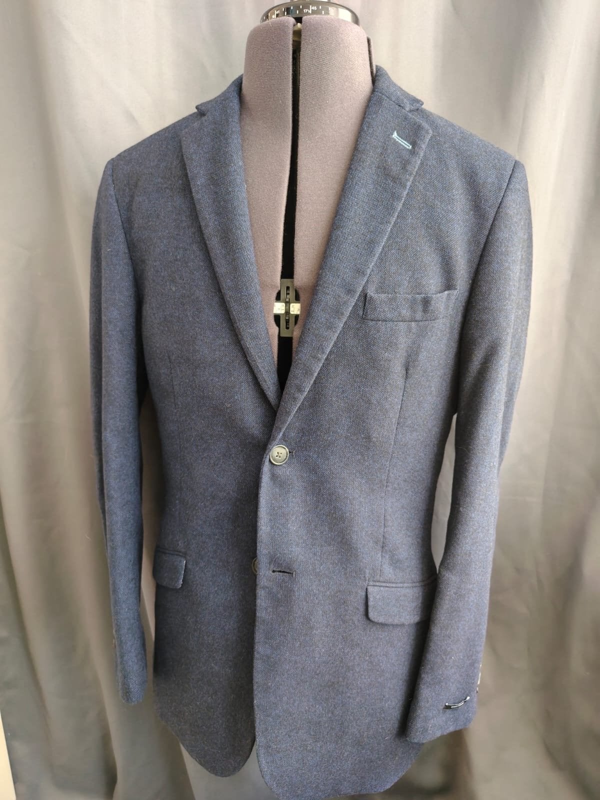 LIV Collection Heren Blazer - Maat 51 - Wolmix, Kleding | Heren, Ophalen of Verzenden, Gedragen, Maat 52/54 (L), Blauw
