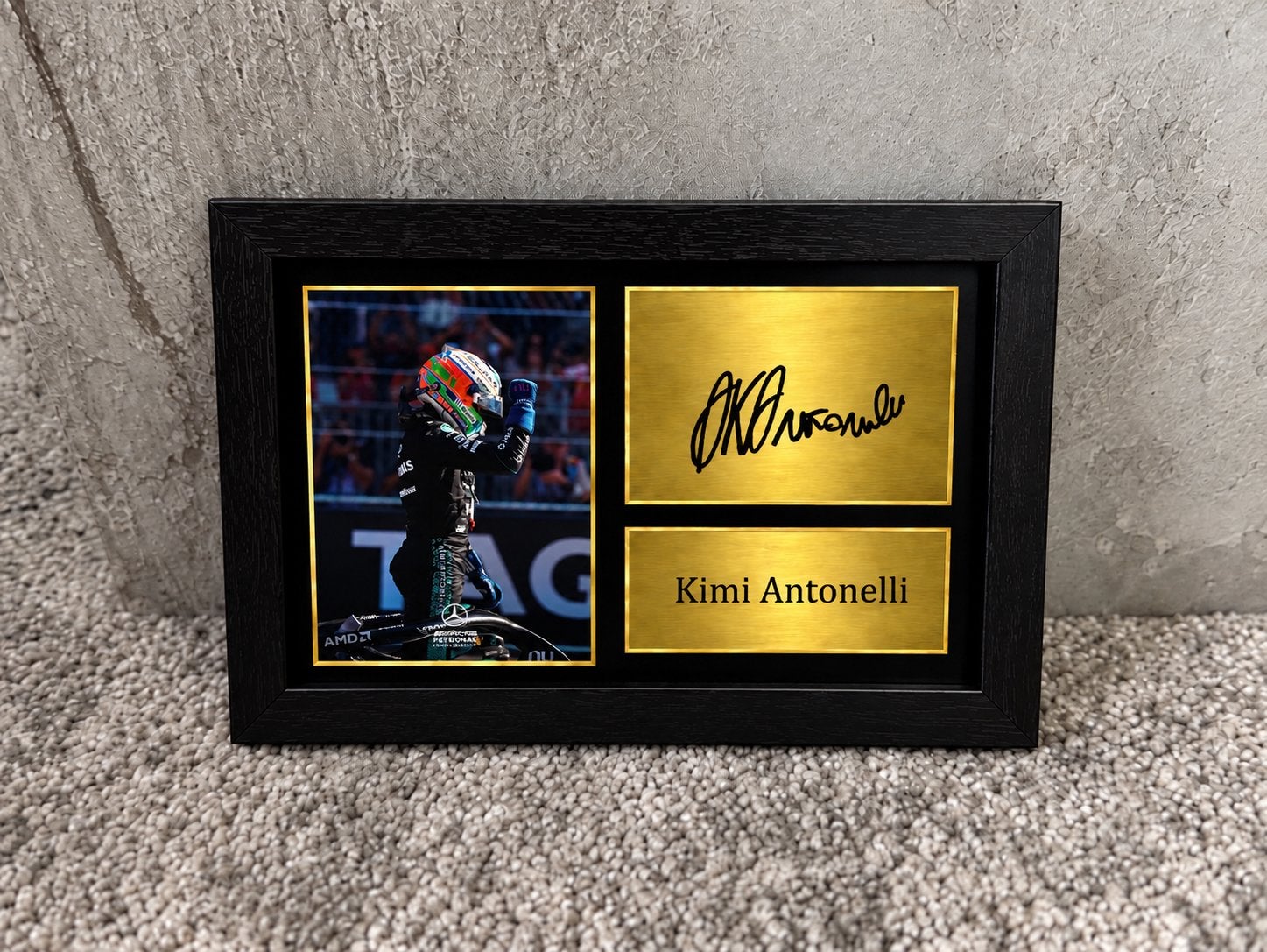 Kimi Antonelli Mercedes Formule 1 handtekening foto 10x15, Ophalen of Verzenden, Nieuw, Formule 1