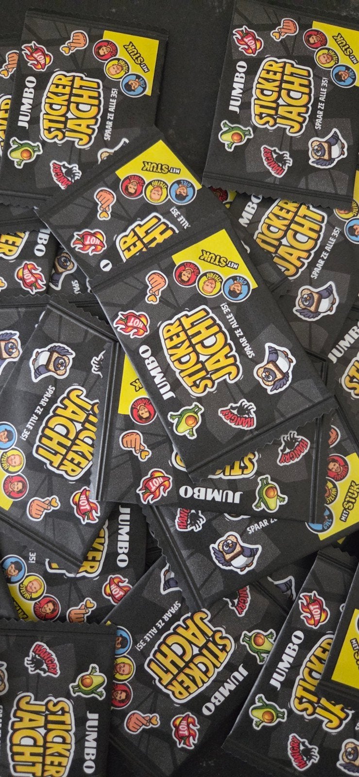 30 zakjes Sticker Jacht Jumbo, Jumbo, Ophalen of Verzenden
