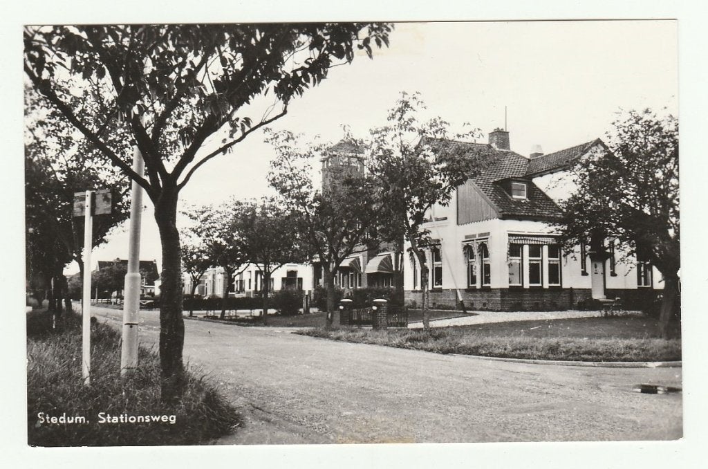 Stedum (bij Loppersum en Ten Post) - Stationsweg, Ophalen of Verzenden, 1960 tot 1980, Ongelopen, Groningen