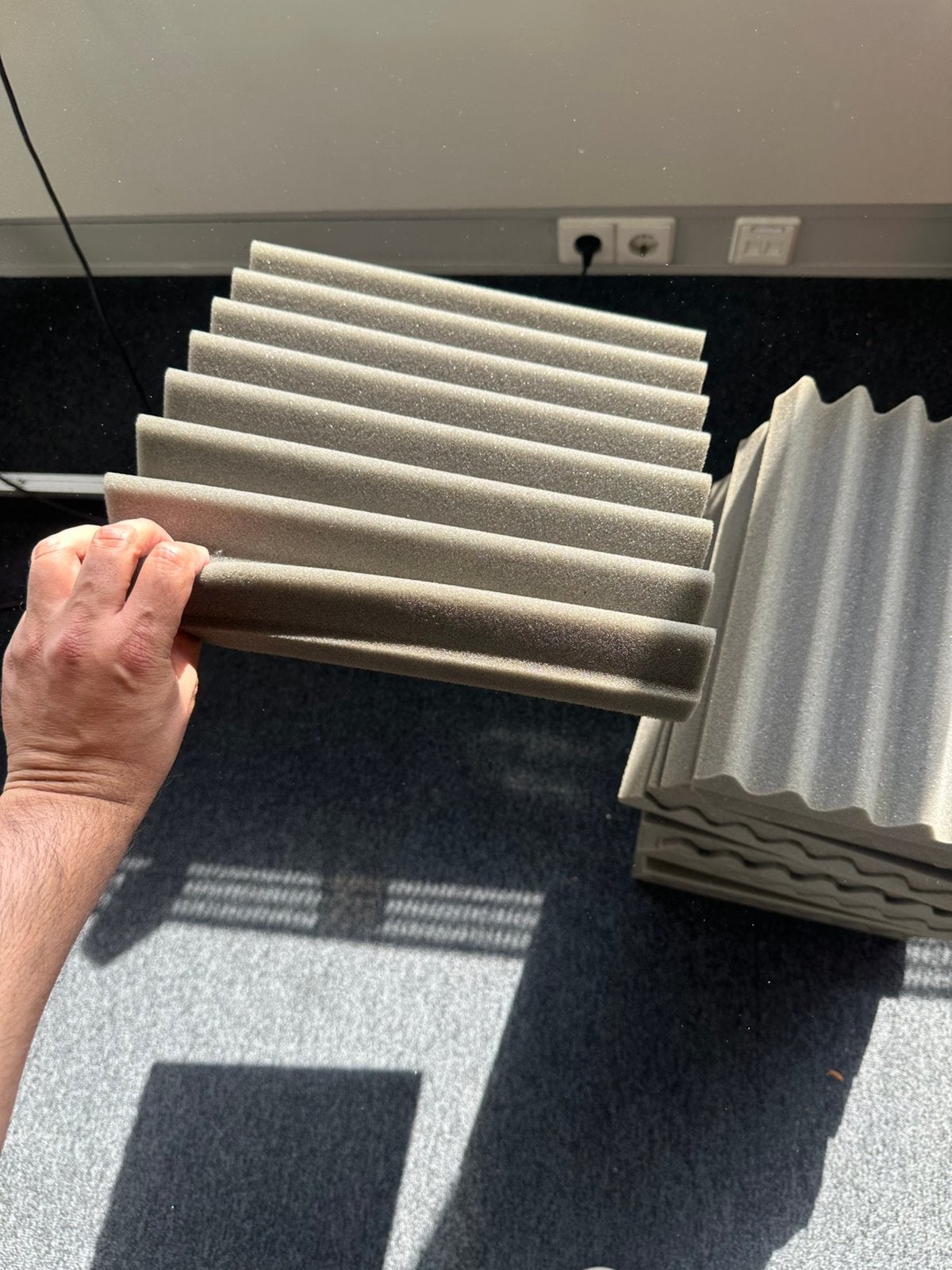 Wedges - Geluids isolatie, studio, akoestiek, demping schuim, Overige materialen, Zo goed als nieuw, 15 m² of meer, Ophalen