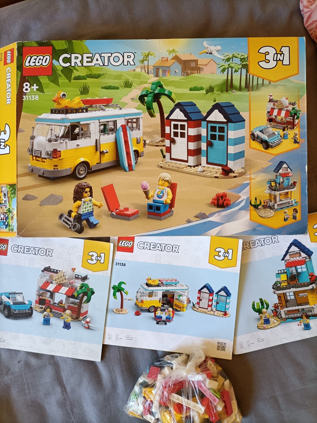 LEGO Creator 3-in-1 Strandcamper (31138), Ophalen of Verzenden, Zo goed als nieuw