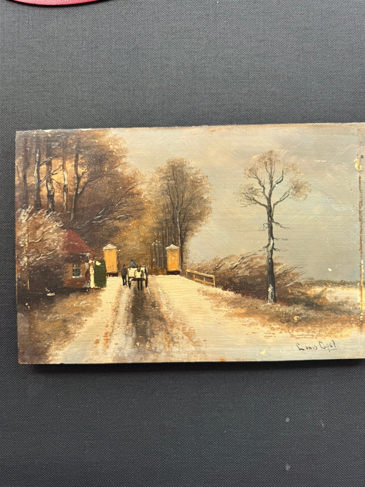 Louis Apol, Antiek en Kunst, Kunst | Schilderijen | Klassiek, Ophalen, Paneel, Impressionistisch, Olieverf