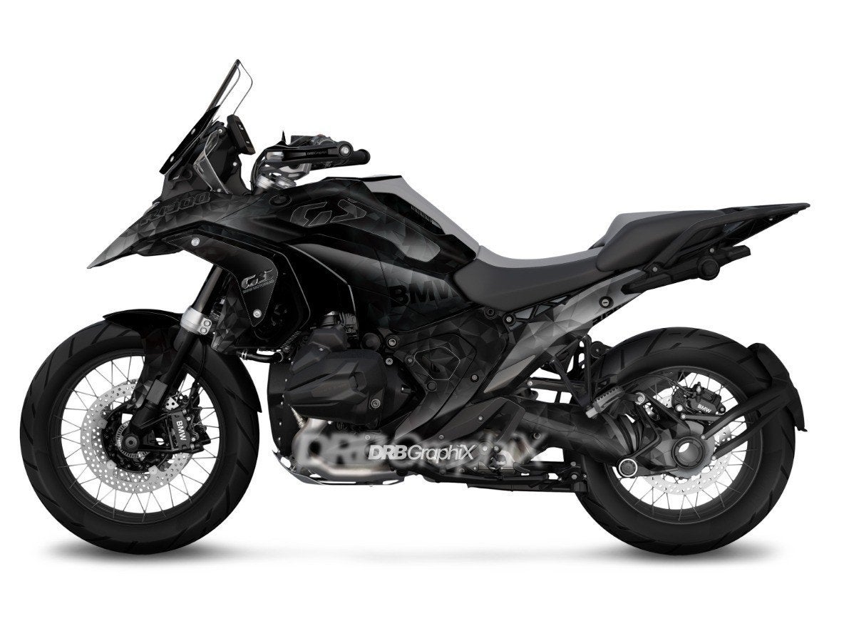 Dab Rabbit Stickerset R1300GS Zwart, Motoren, Ophalen of Verzenden