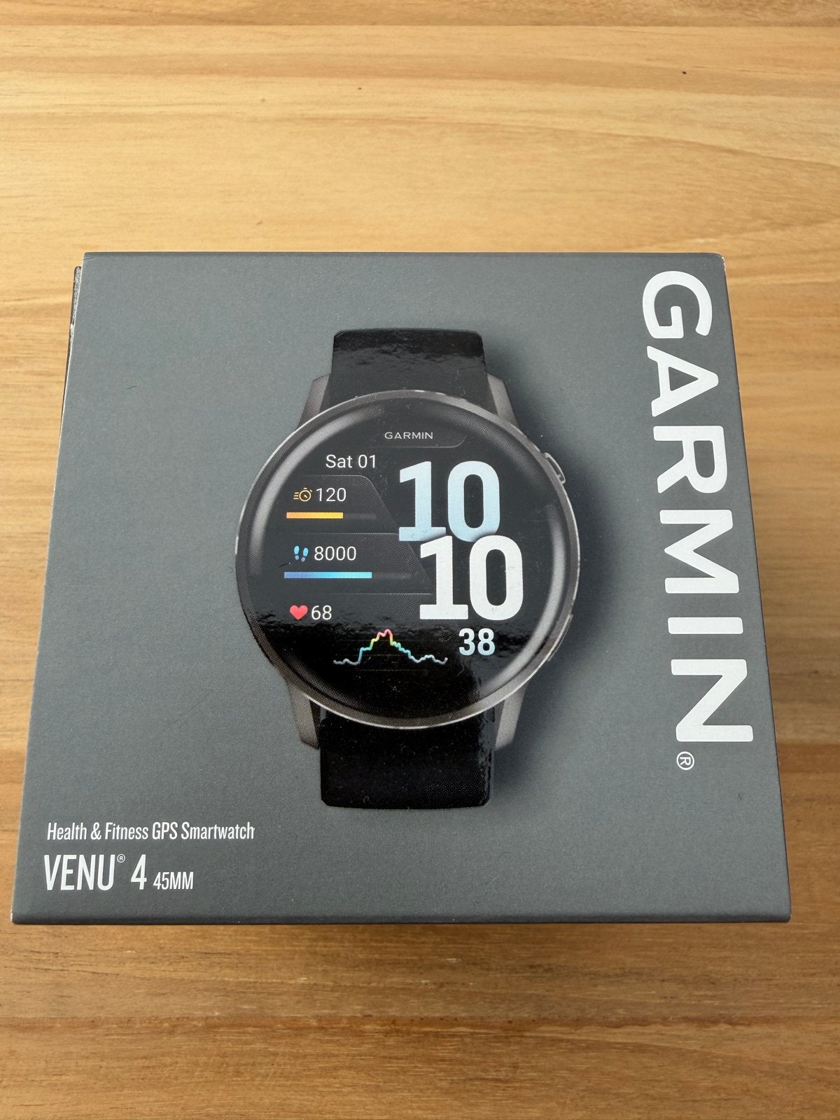 Garmin Venu 4 Smartwatch 45mm Zwart - Zo goed als nieuw, Afstand, Zwart, Ophalen of Verzenden, Zo goed als nieuw