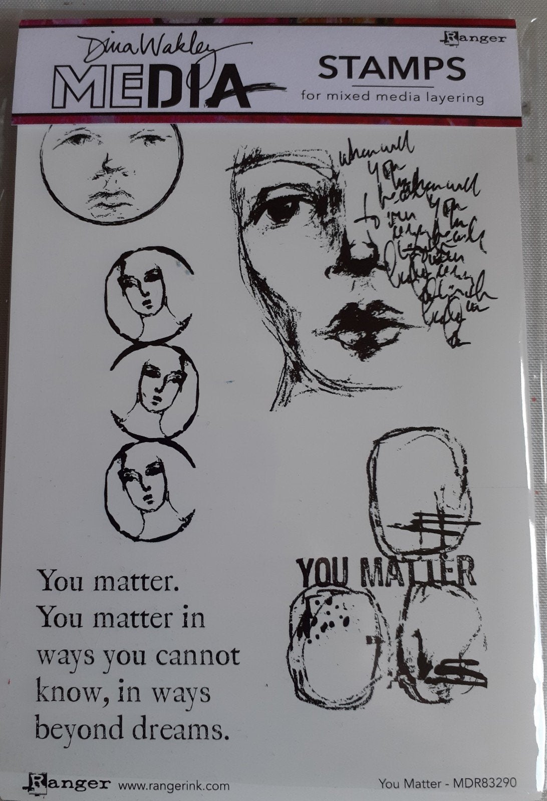 Tk Dina wakley stempels, Hobby en Vrije tijd, Stempelen, Ophalen of Verzenden, Zo goed als nieuw, Clearstamp