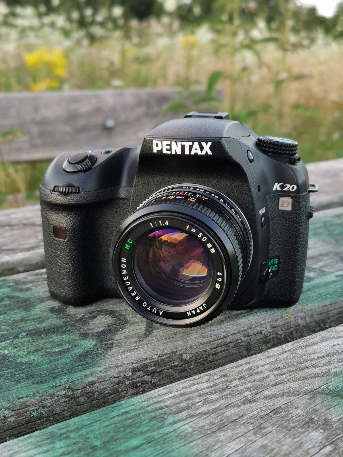 Pentax K20D + 50mm F1.4 lens, Gebruikt, Spiegelreflex, Ingebouwde flitser, Pentax