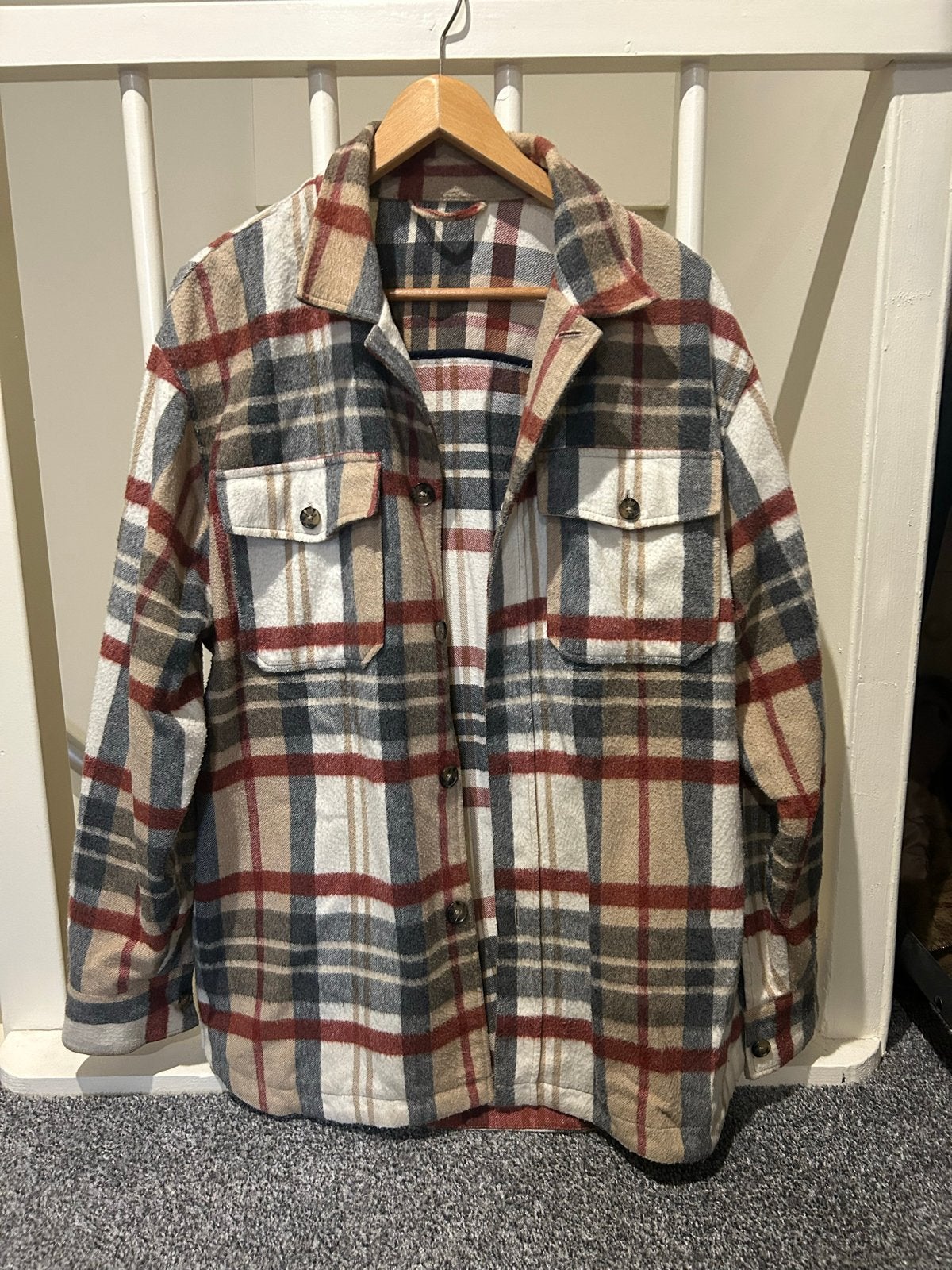 Geruite overshirt/jas Zara in maat xl, Ophalen of Verzenden, Zo goed als nieuw, Overige maten, Meerkleurig
