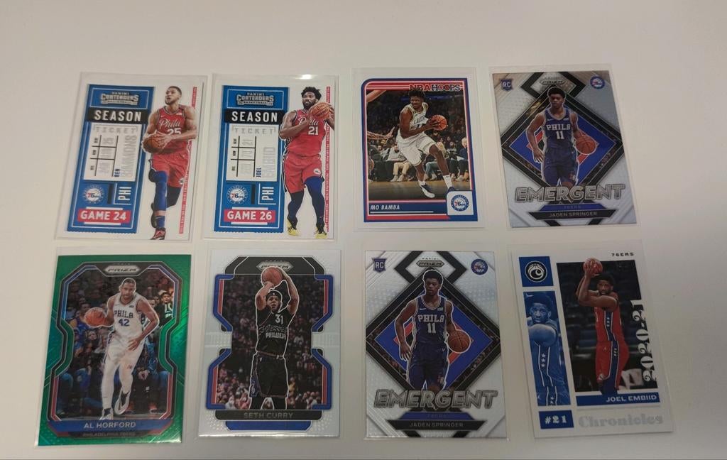 NBA basketbal kaarten Sixers, Hobby en Vrije tijd, Verzamelkaartspellen | Overige, Ophalen of Verzenden