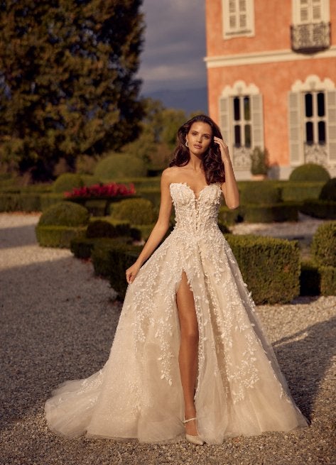 Randy Fenoli Goddess trouwjurk + sluier | maat 36, Ophalen, Trouwjurk, Randy Fenoli, Wit