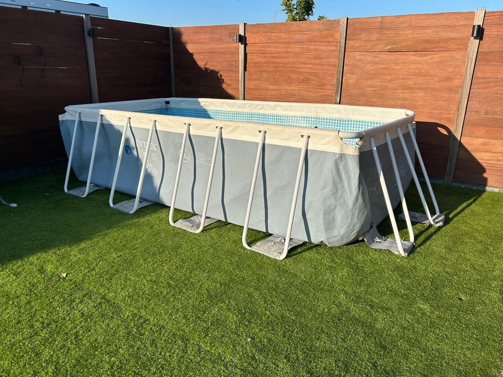 Intex Prism Frame Rechthoekig Zwembad 4.00m x 2.00m x 1.00m, Tuin en Terras, Zwembaden, Ophalen, Gebruikt, 200 tot 300 cm, 80 tot 120 cm